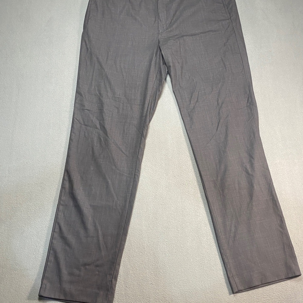 Lauren Ralph Lauren Dress Pants Men 38W x 34L Gray Excellent Flat Front Stretch